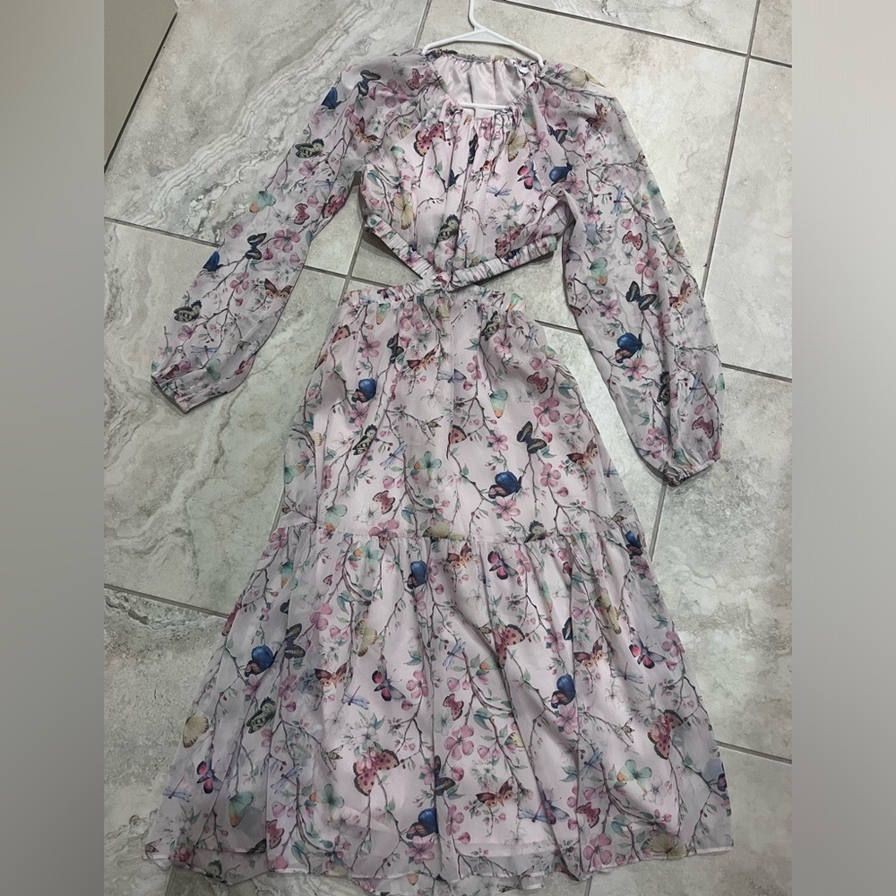 Butterfly cut out Steve Madden long sleeved dress